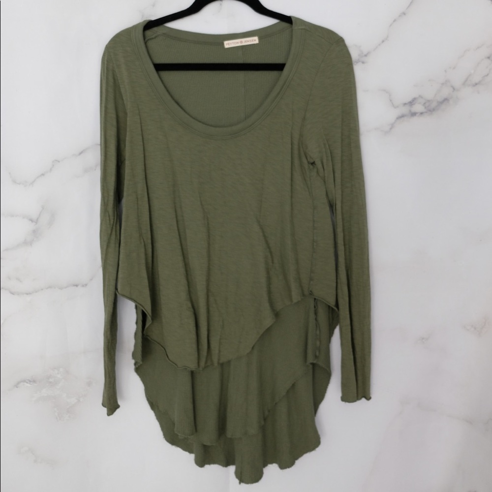 Peyton Jensen Army/Olive Green Sweater